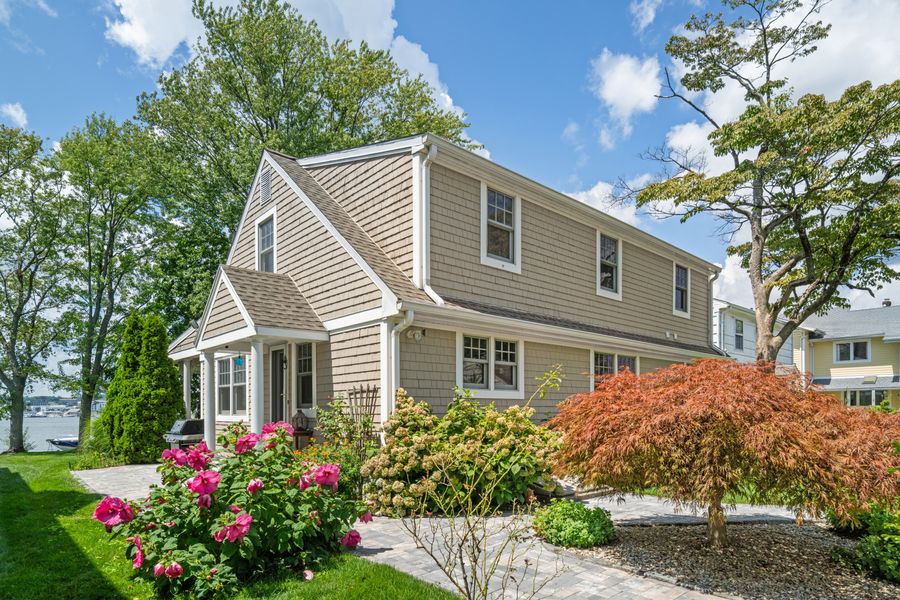 Front elevation and gardens